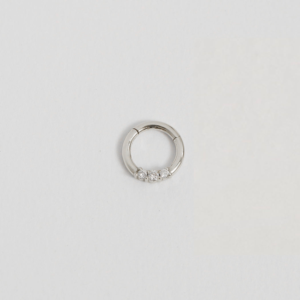 Anneau de piercing Lou en Or & Diamants