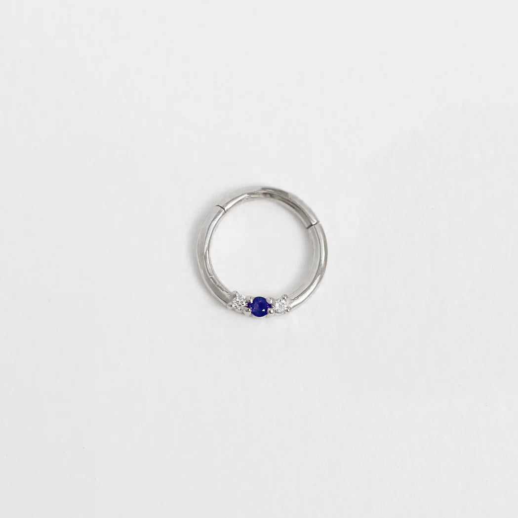 Lou Piercing Ring in Gold, Diamonds & Precious Stones