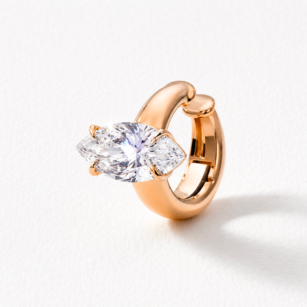 Ear Cuff Milano Or & Diamant