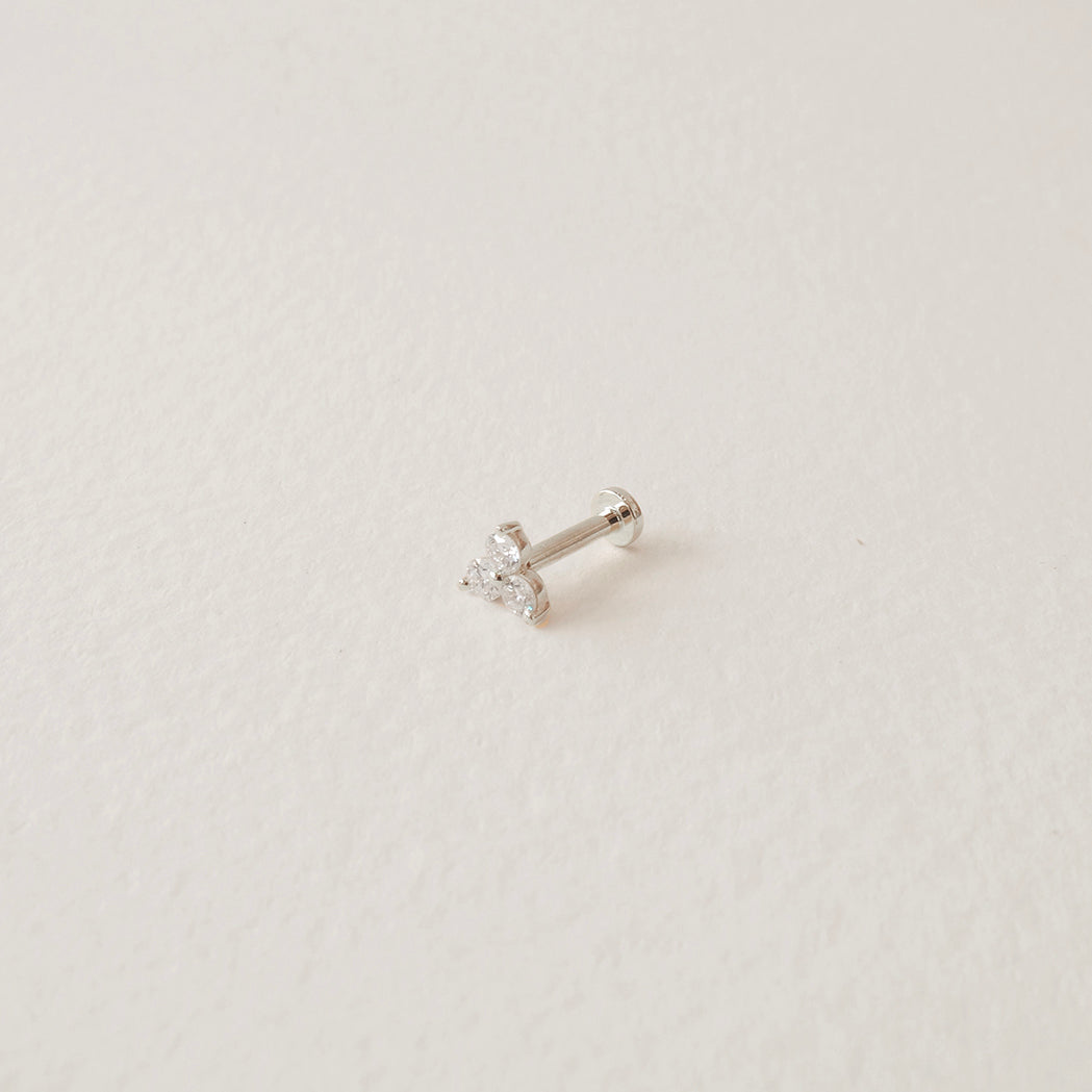 Ohrpiercing Mini Triade - Gold & Diamanten - S (2.0)