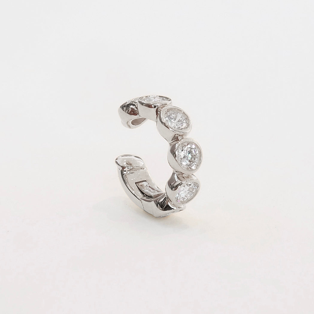 Ear Cuff Stone Or & Diamants - Large