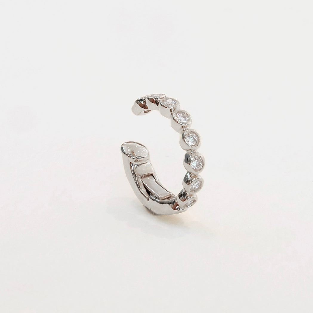 Ear Cuff Stone Gold & Diamonds - Small