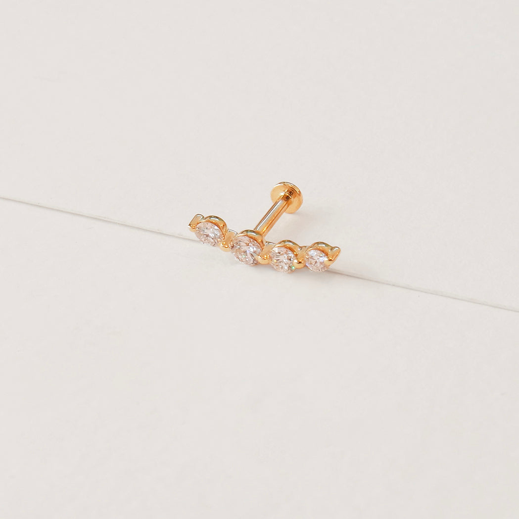 Orion Ear Piercing - Gold & Diamonds