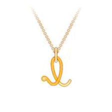 Initiale Gold Pendant