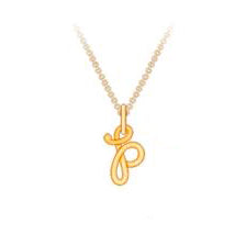 Initiale Gold Pendant