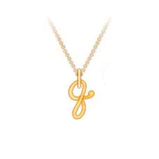 Initiale Gold Pendant