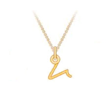 Initiale Gold Pendant