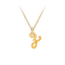 Initiale Gold Pendant