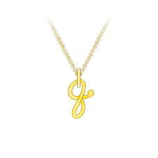 Initiale Gold Pendant