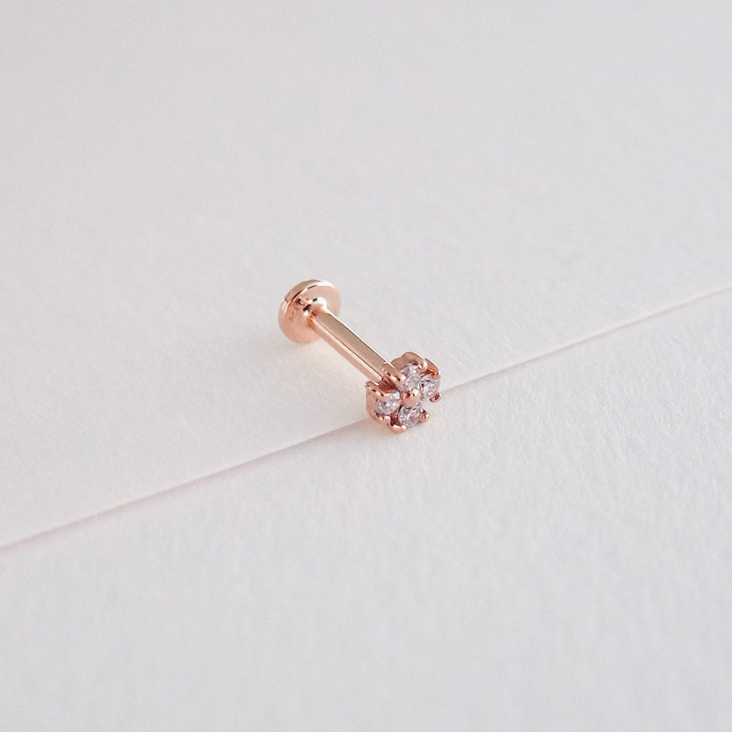 Clovis Ear Piercing - Gold & Diamanten