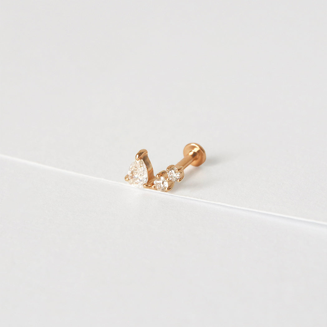 Piercing d'Oreille Cosmos - Or & Diamants