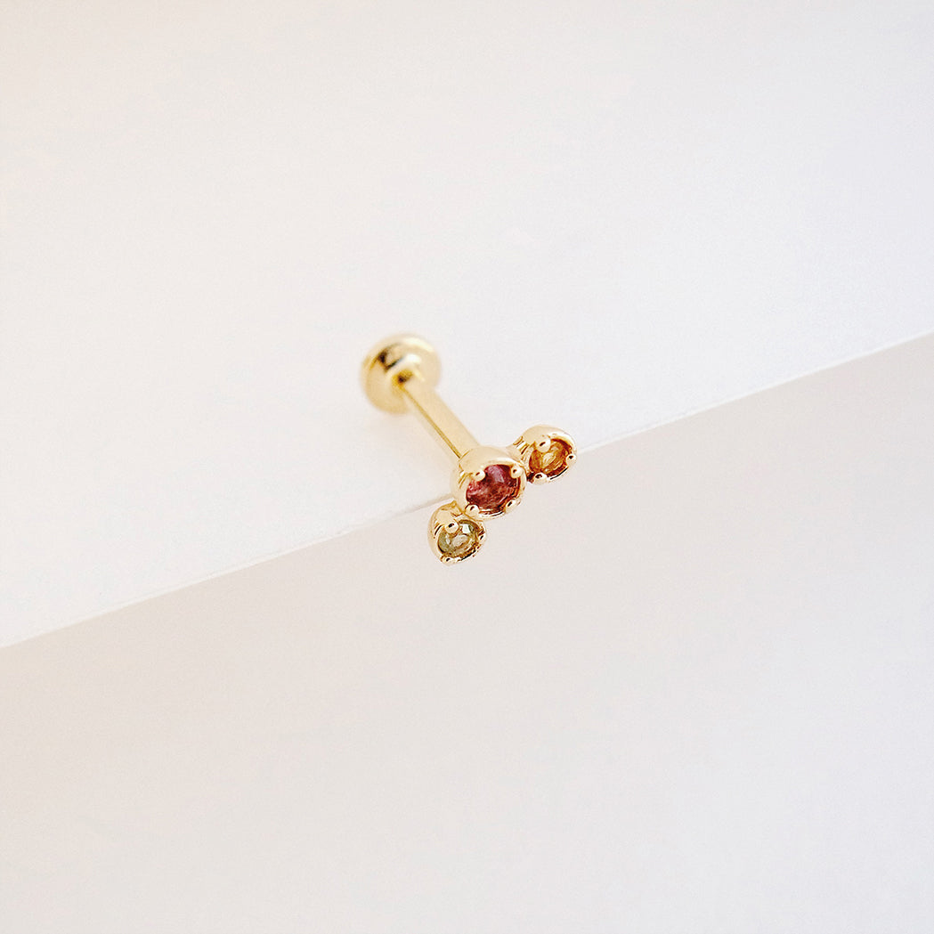 Crescent Pastel Piercing - Gold