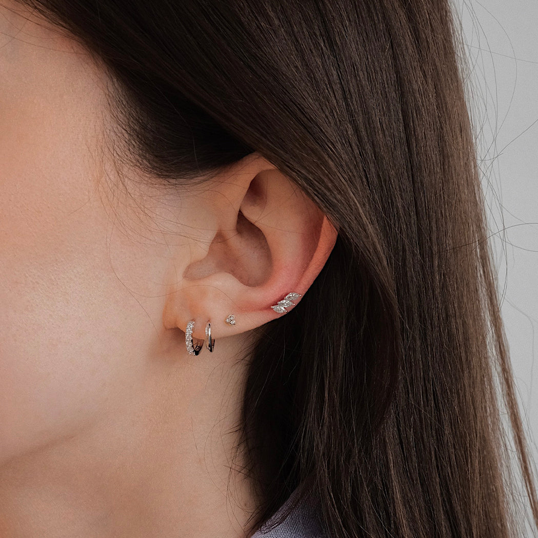 Halley Ear Piercing - Gold & Diamonds