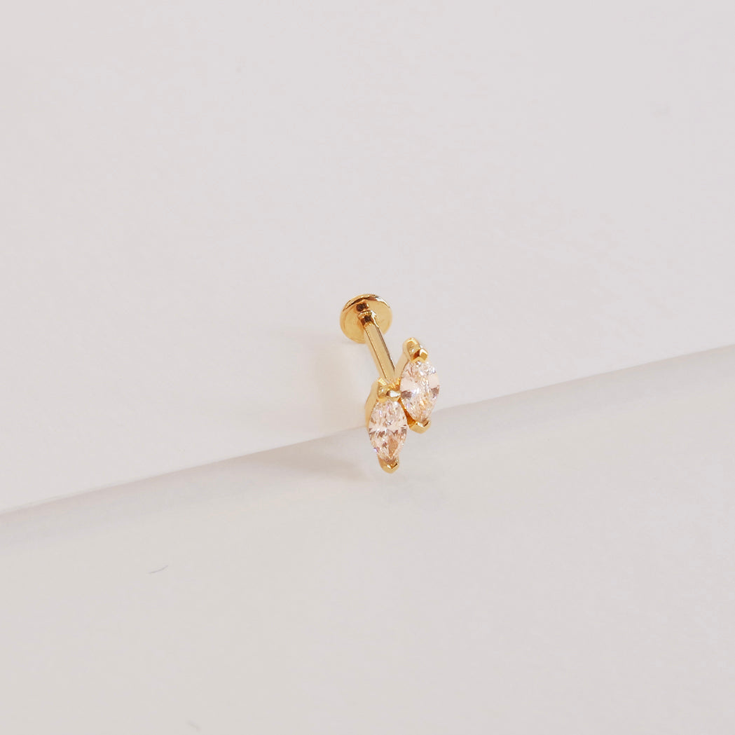 Marcie Gold & Diamond Ear Piercing