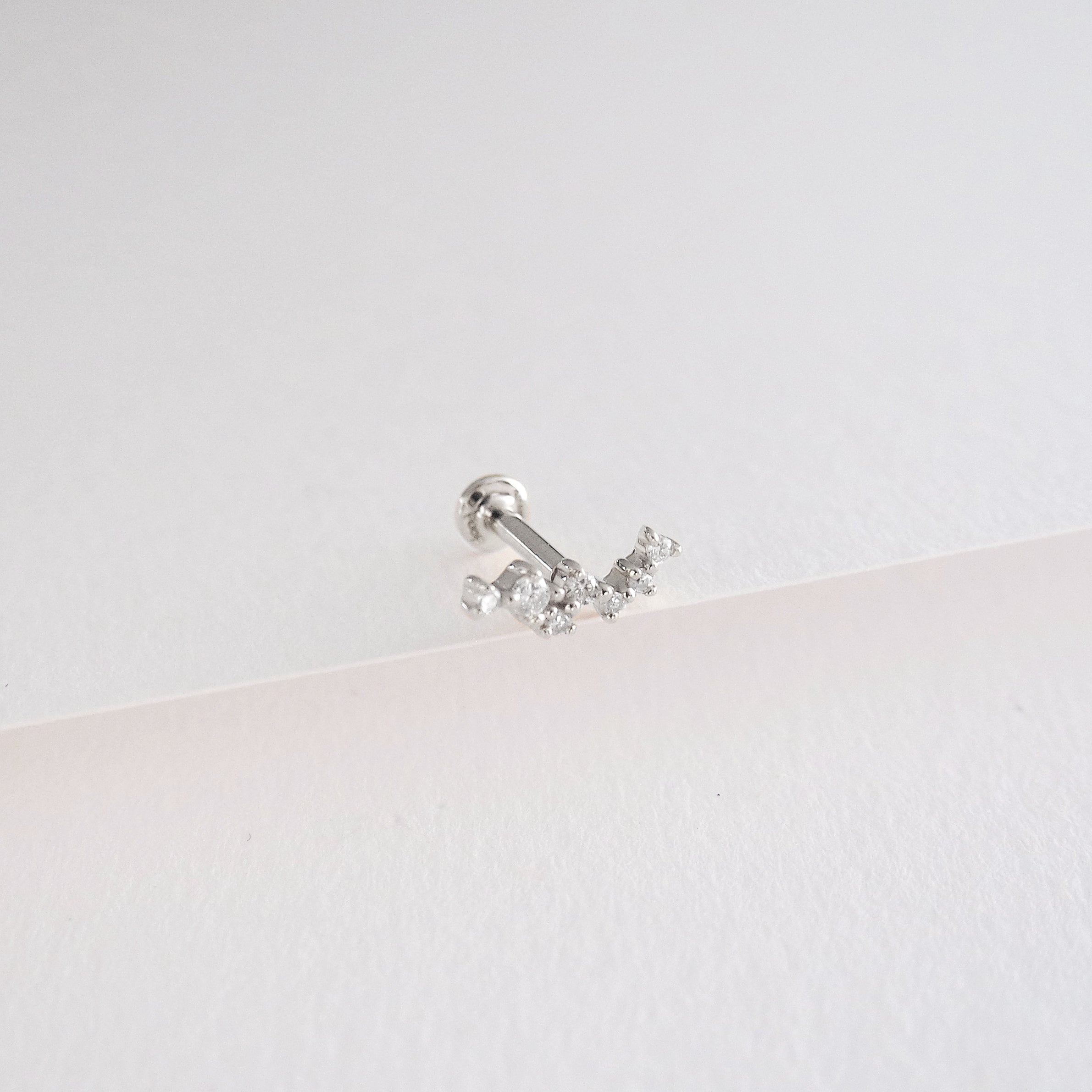 Piercing d'oreille Milky - Or & Diamants