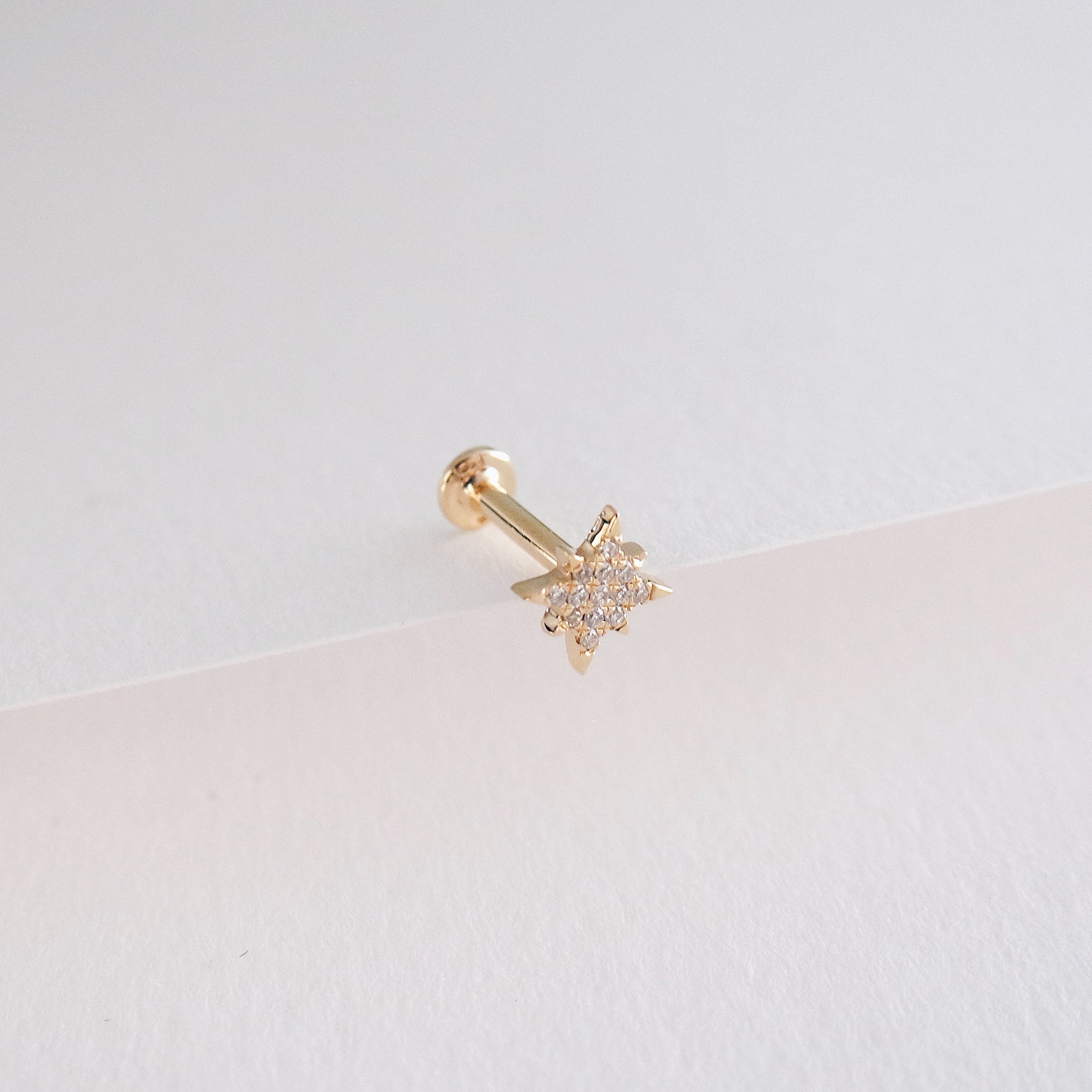 North Ear Piercing - Gold & Diamonds