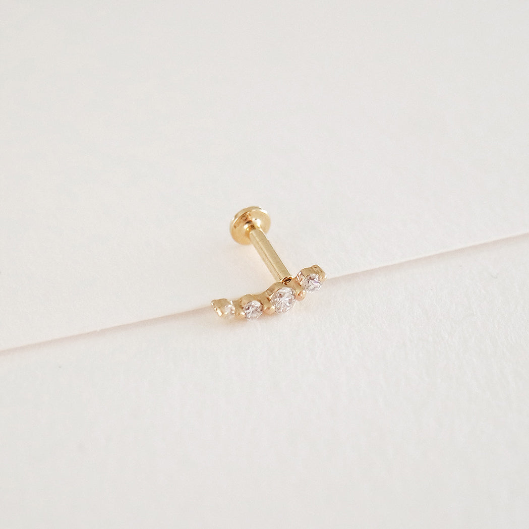 Orion Ear Piercing - Gold & Diamonds