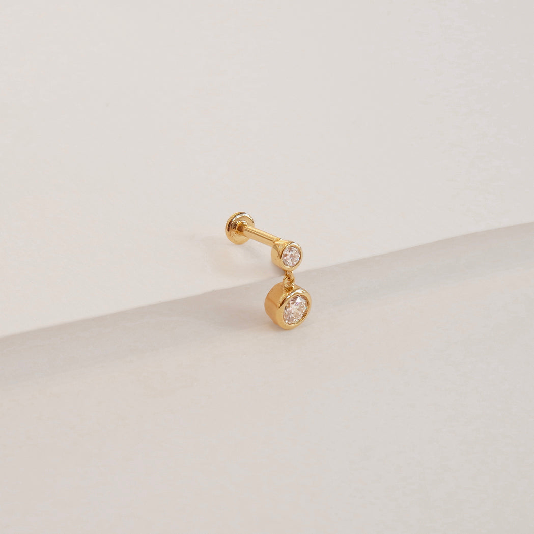 Piercing d'Oreille Shaker - Or & Diamants