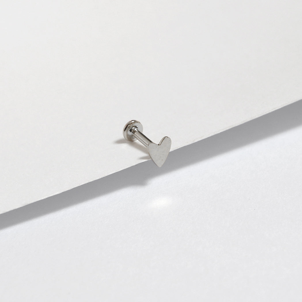 Heart Ear Piercing in Gold