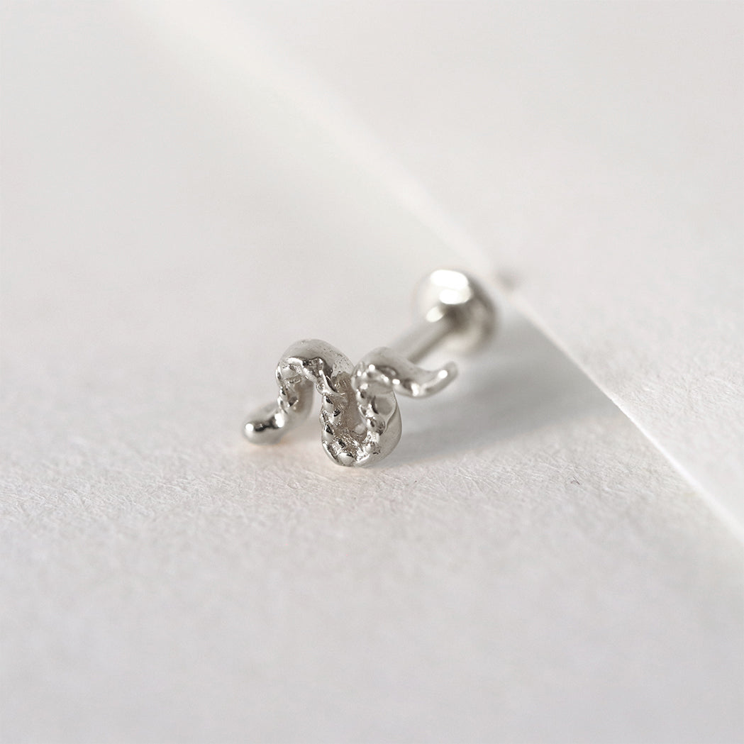 Piercing d'Oreille Serpent Or