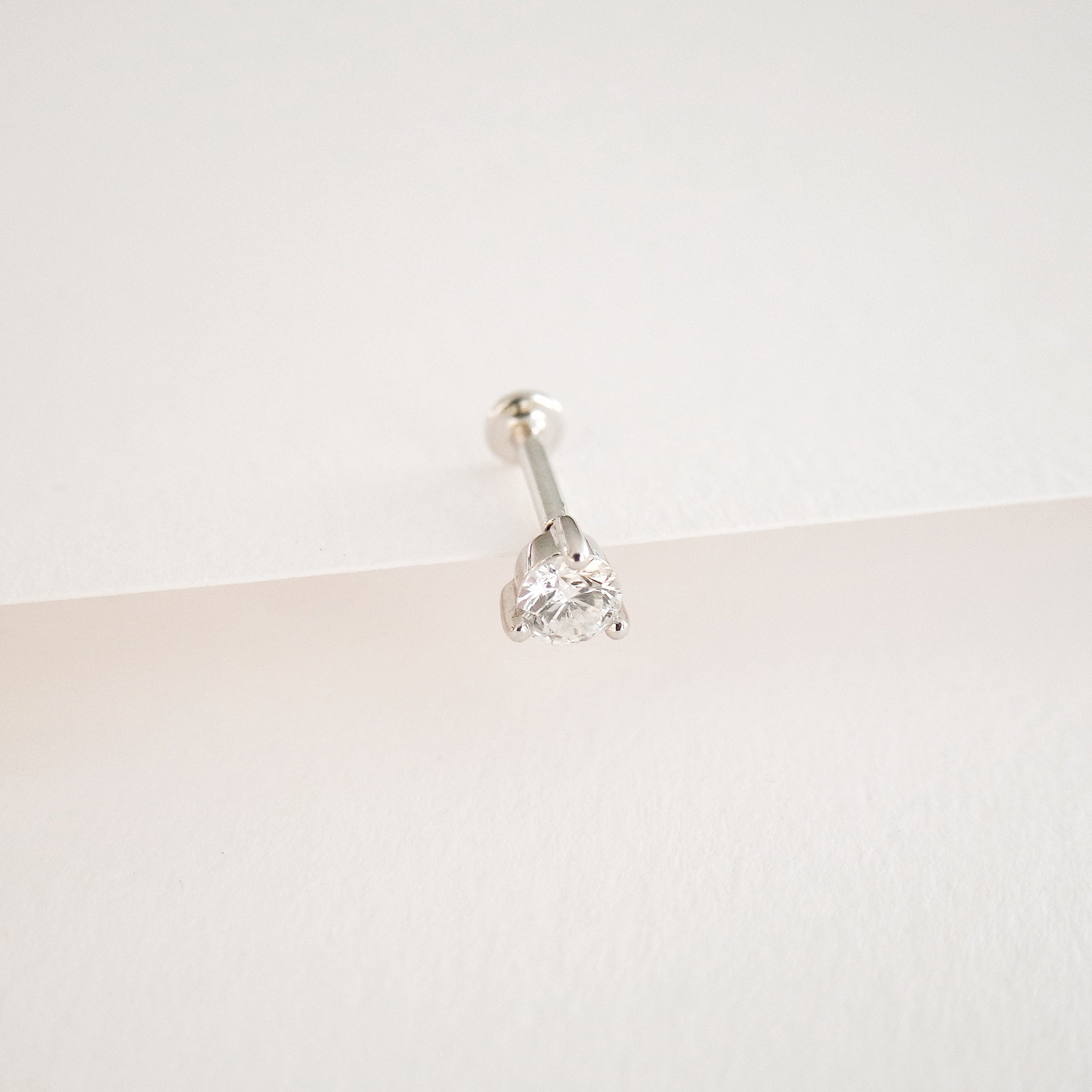 Piercing d'Oreilles Triangle Or & Diamant