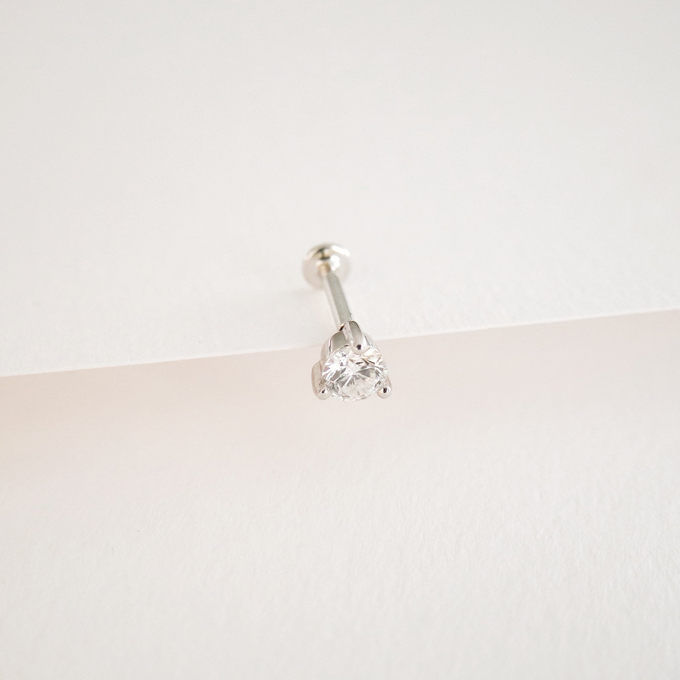 Triangle Ear Piercing - Gold & Diamond