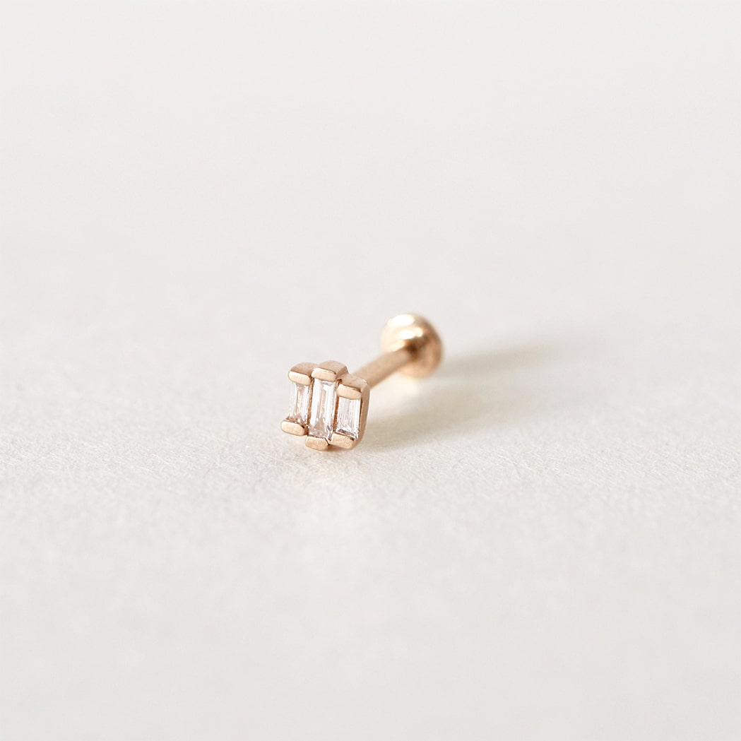 Piercing d'Oreille Trilogy Or & Diamant