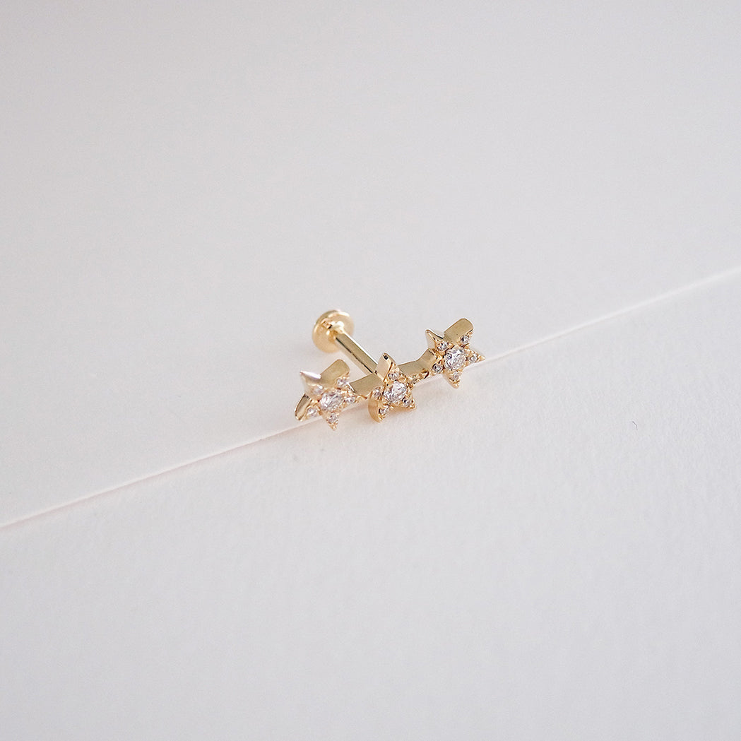 Vega Ear Piercing - Gold & Diamonds