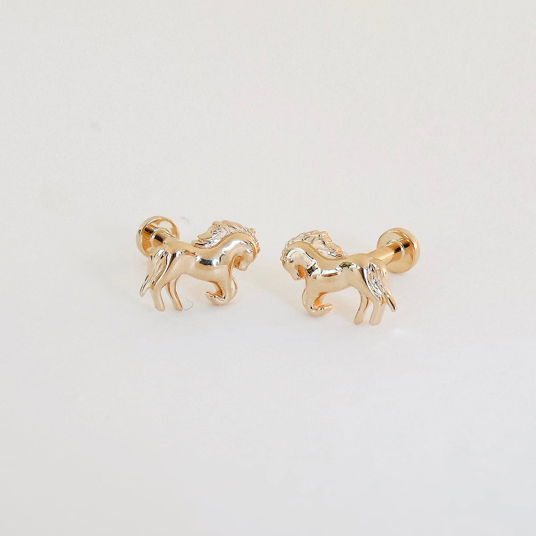 Wild Horses Ear Piercings - Gold