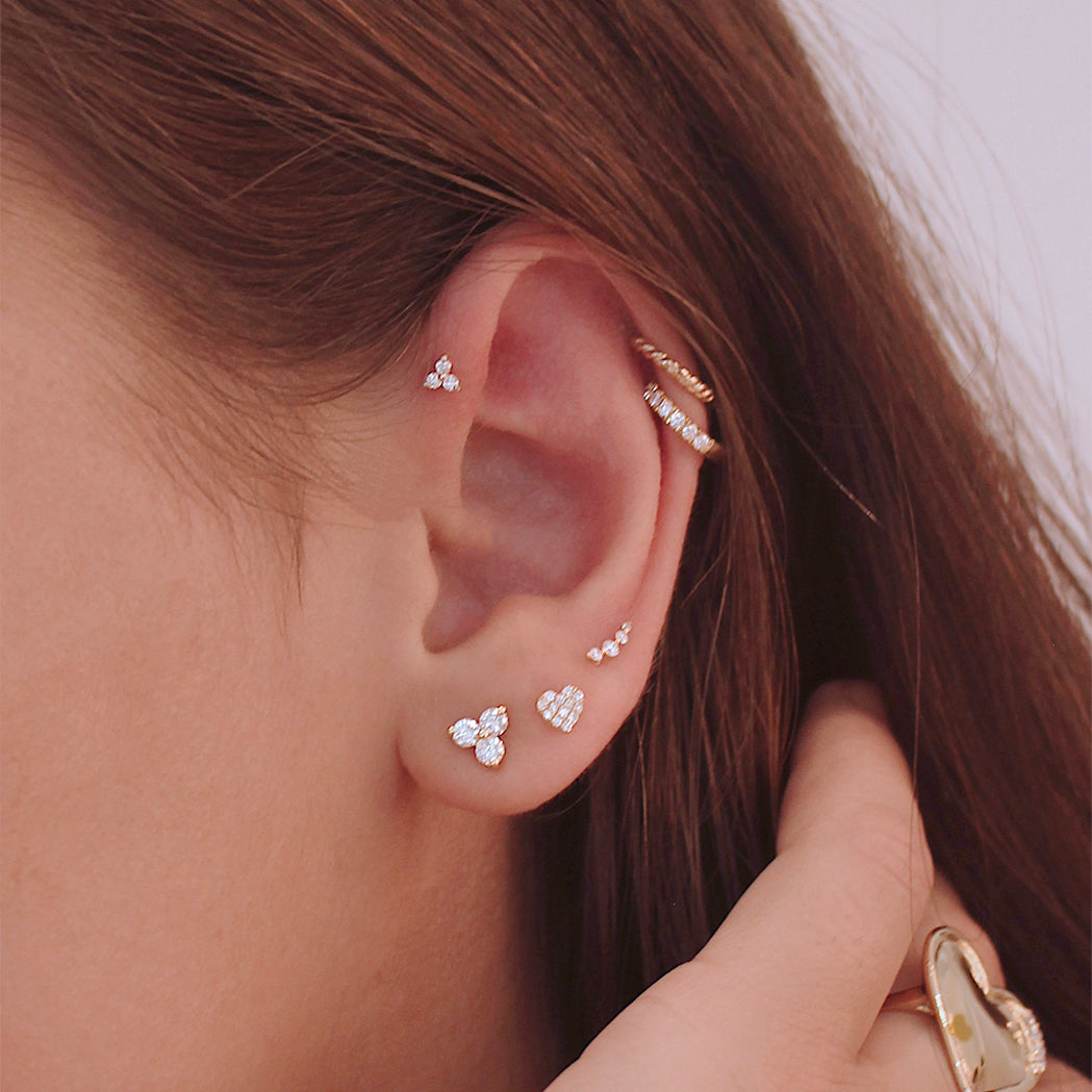 Piercing d'oreille Sweetheart - Or & Diamant