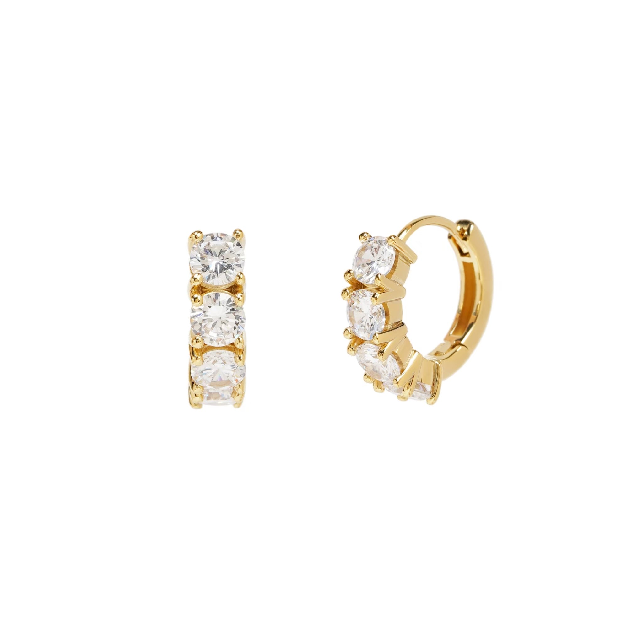 Boucles d'oreilles créoles Prism - 10 mm