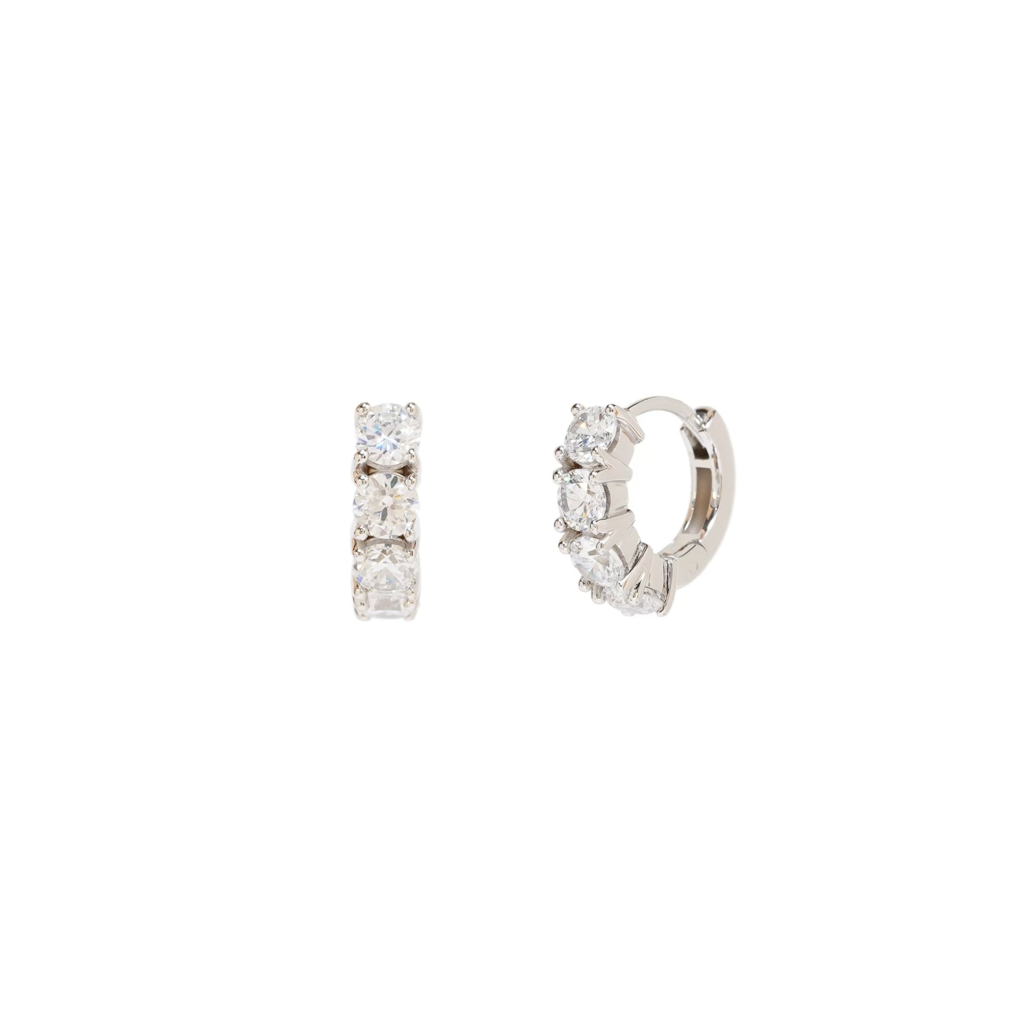 Boucles d'oreilles créoles Prism - 8 mm