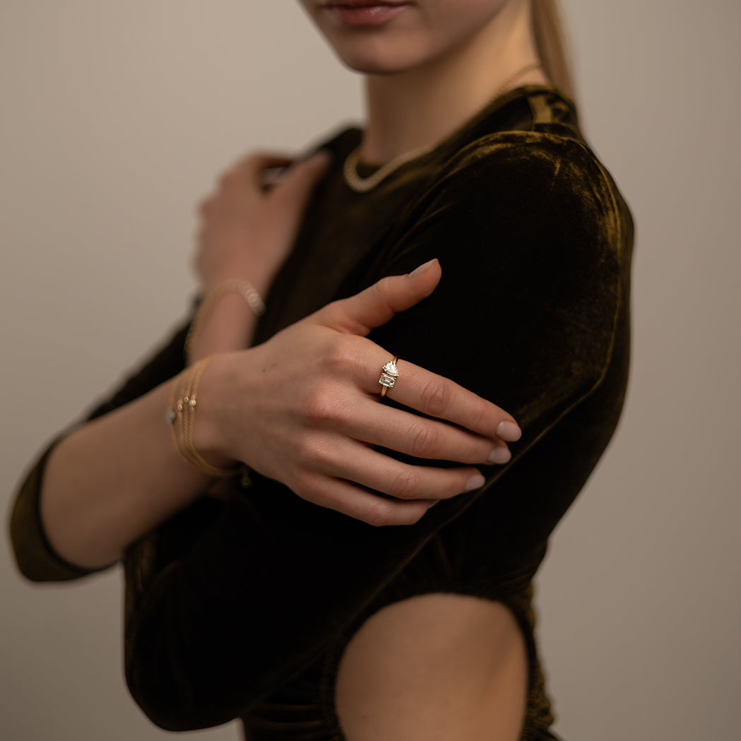 Riva Toi & Moi Ring – Gold & Diamonds