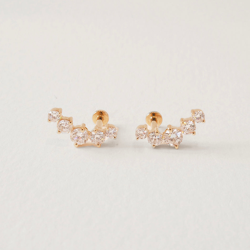 Selena Ear Piercing - Gold & Diamonds