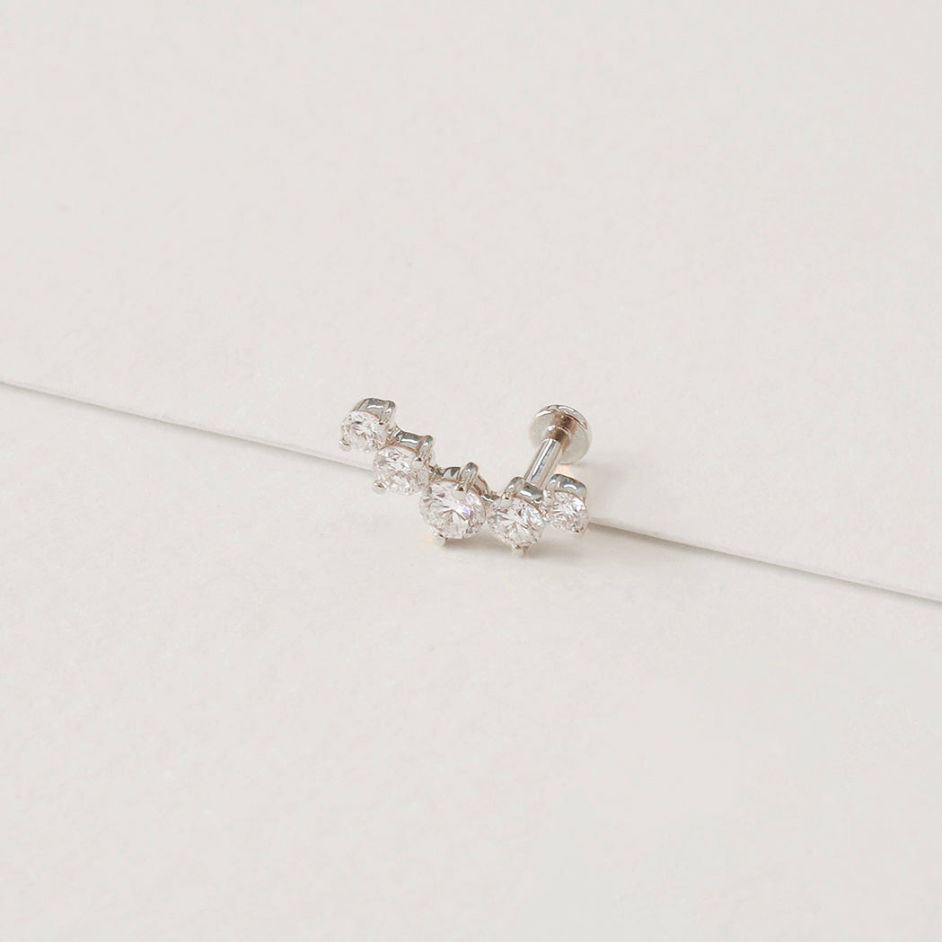 Selena Ear Piercing - Gold & Diamonds