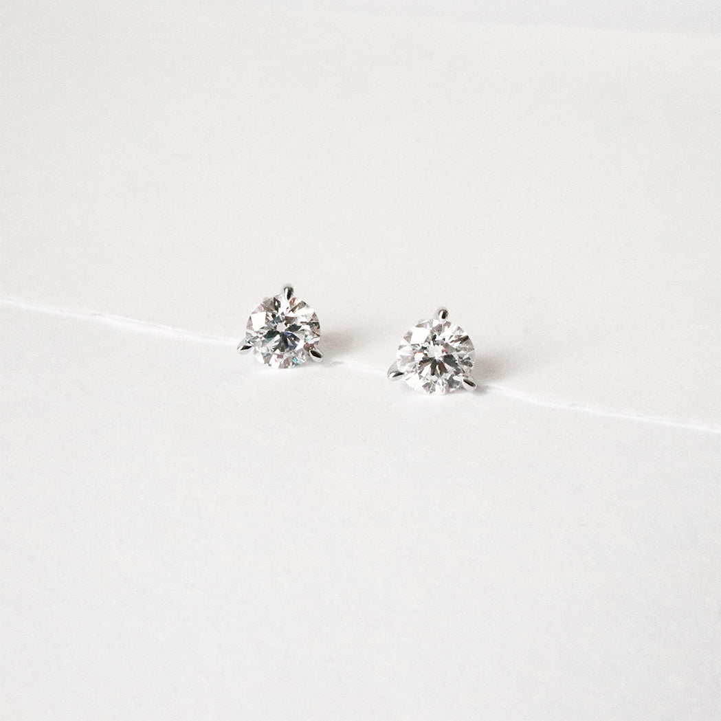 Boucles D'oreilles Rondes En Or Blanc 14K Avec Diamants Naturels - Neuf Certifié GDGL - Marque Dreamofdazzle_usa
