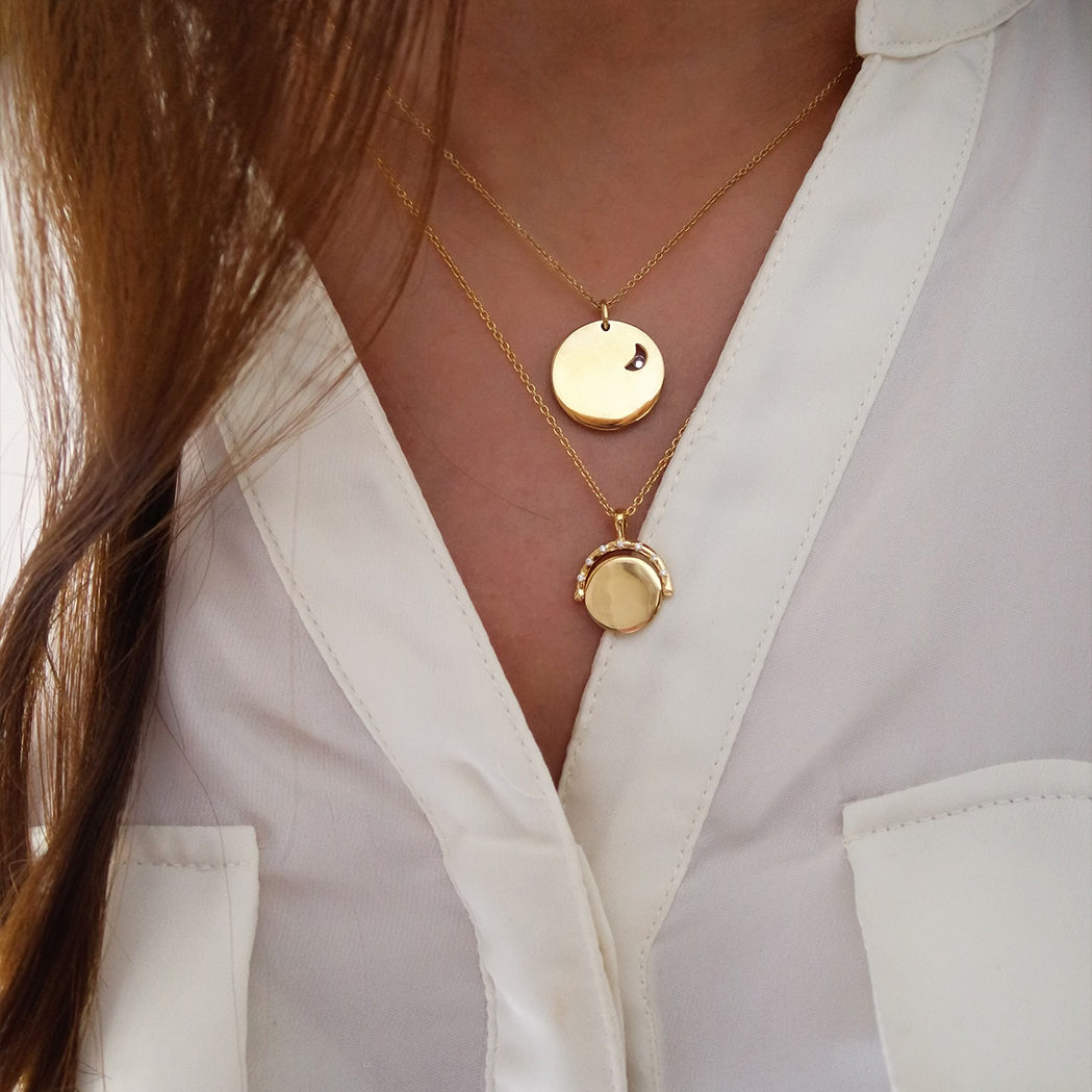 Spinning Secret Medal Necklace - Small