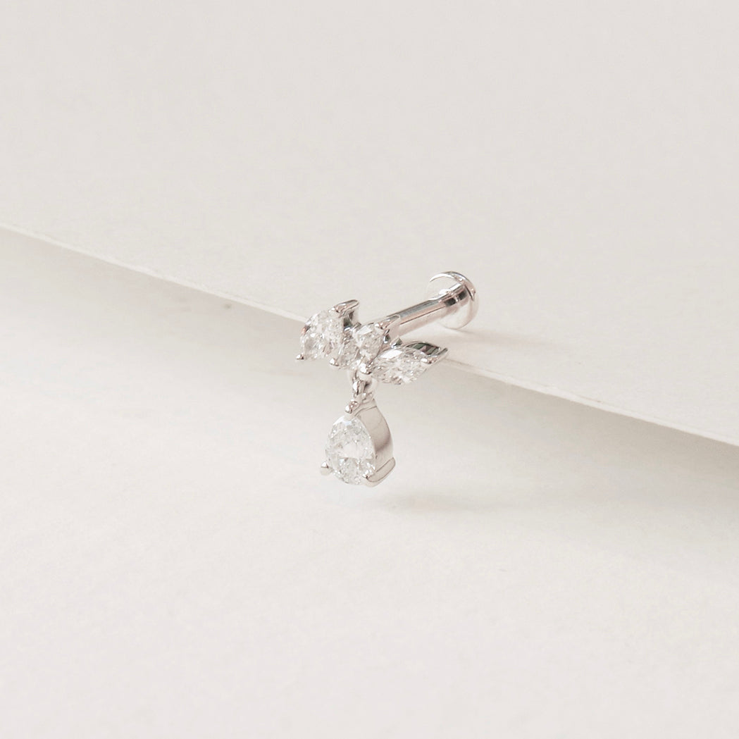 Starfall Ear Piercing - Gold & Diamonds