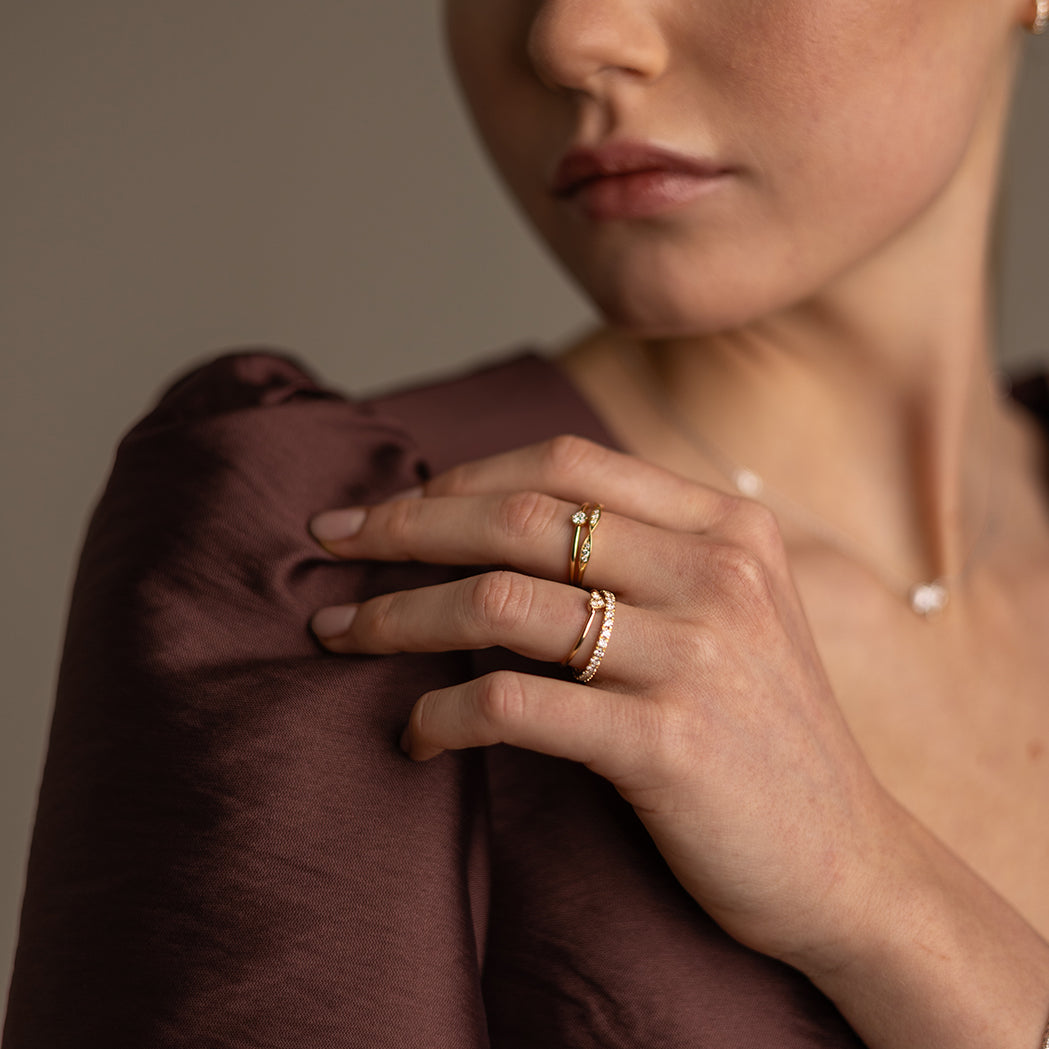 Ring Eternity - Gold & Diamanten 1 ct - Full Set