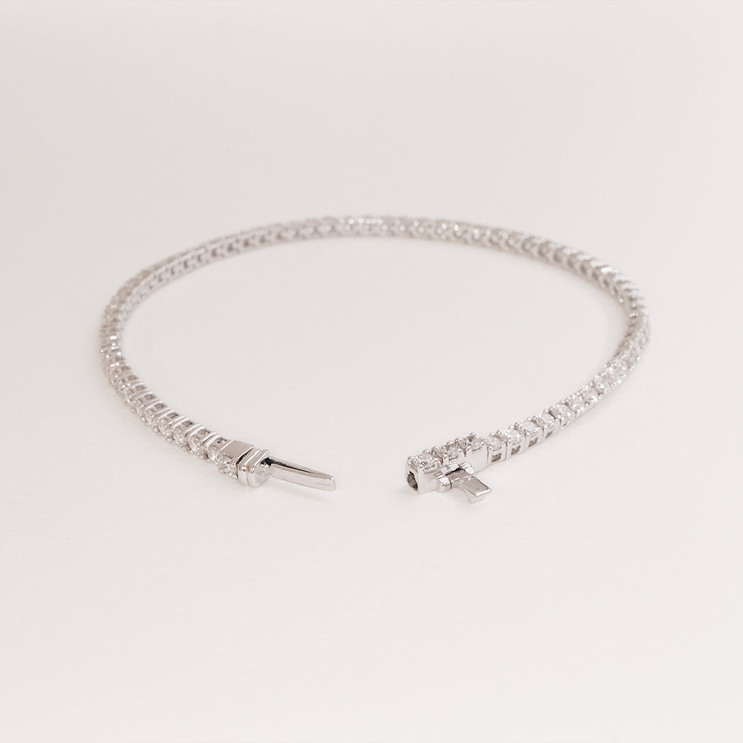 Bracelet Tennis Or & Diamants