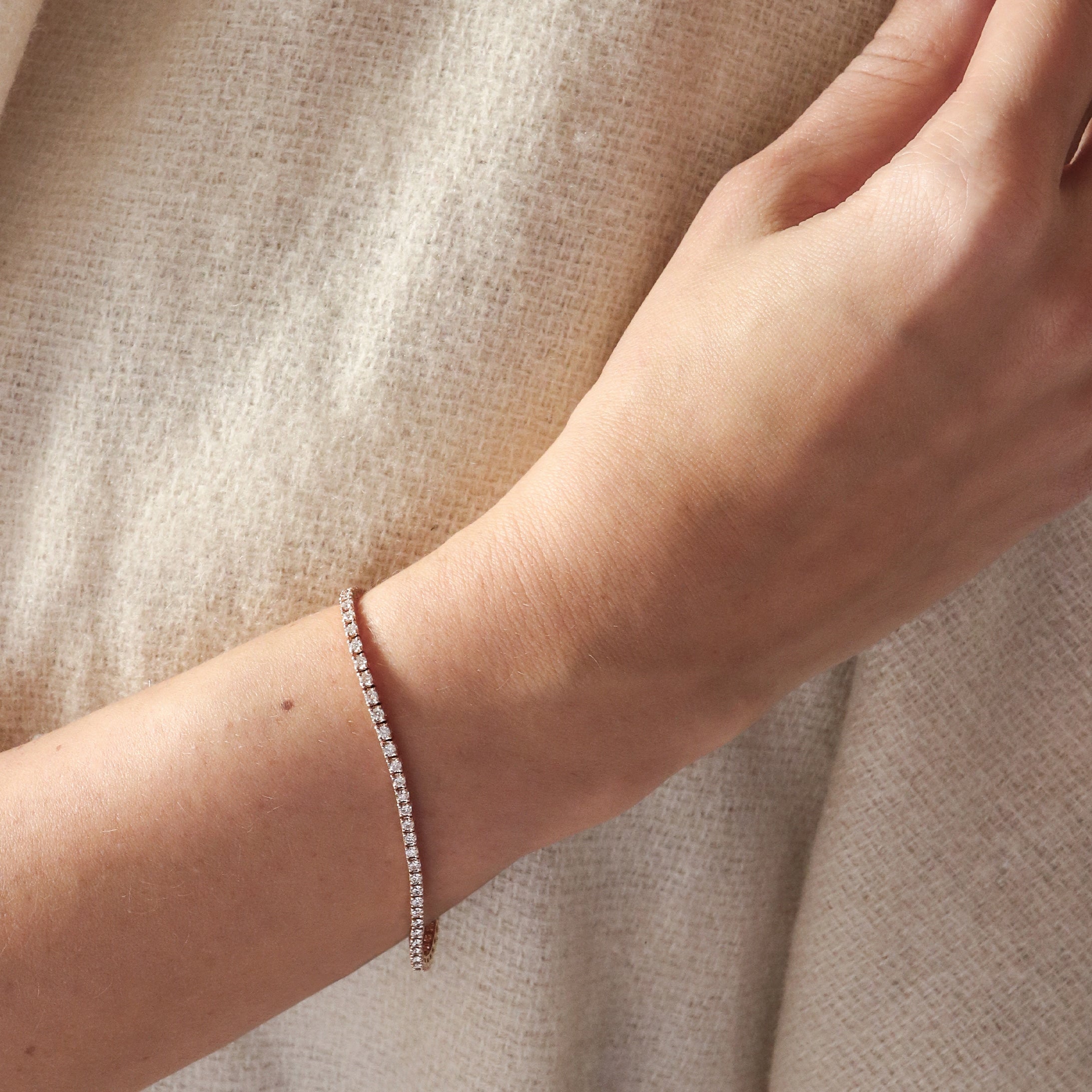 Gold & Diamanten Tennisarmband