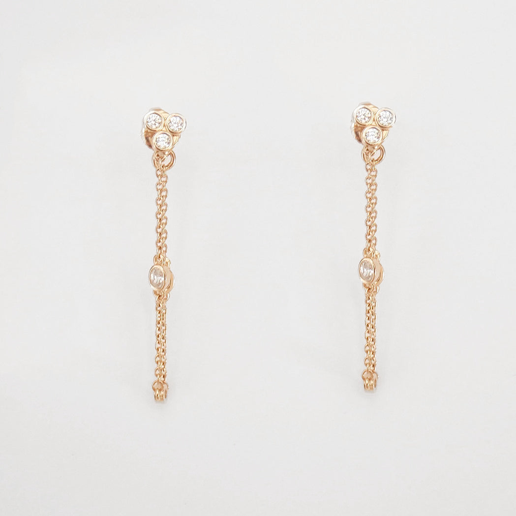 Triade Ohrringe mit Kette