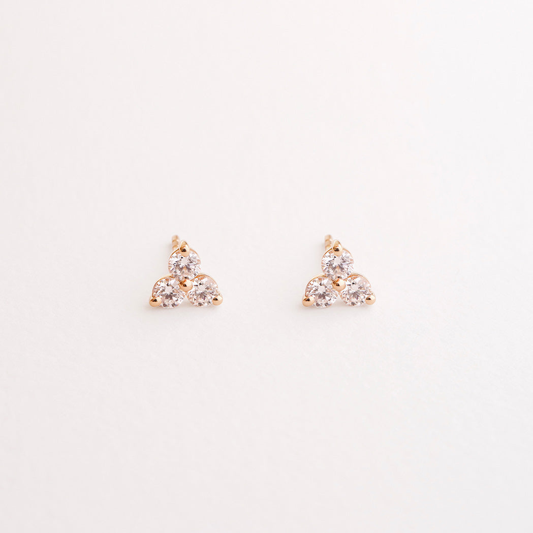 Boucles d'oreilles Triade Or & Diamants