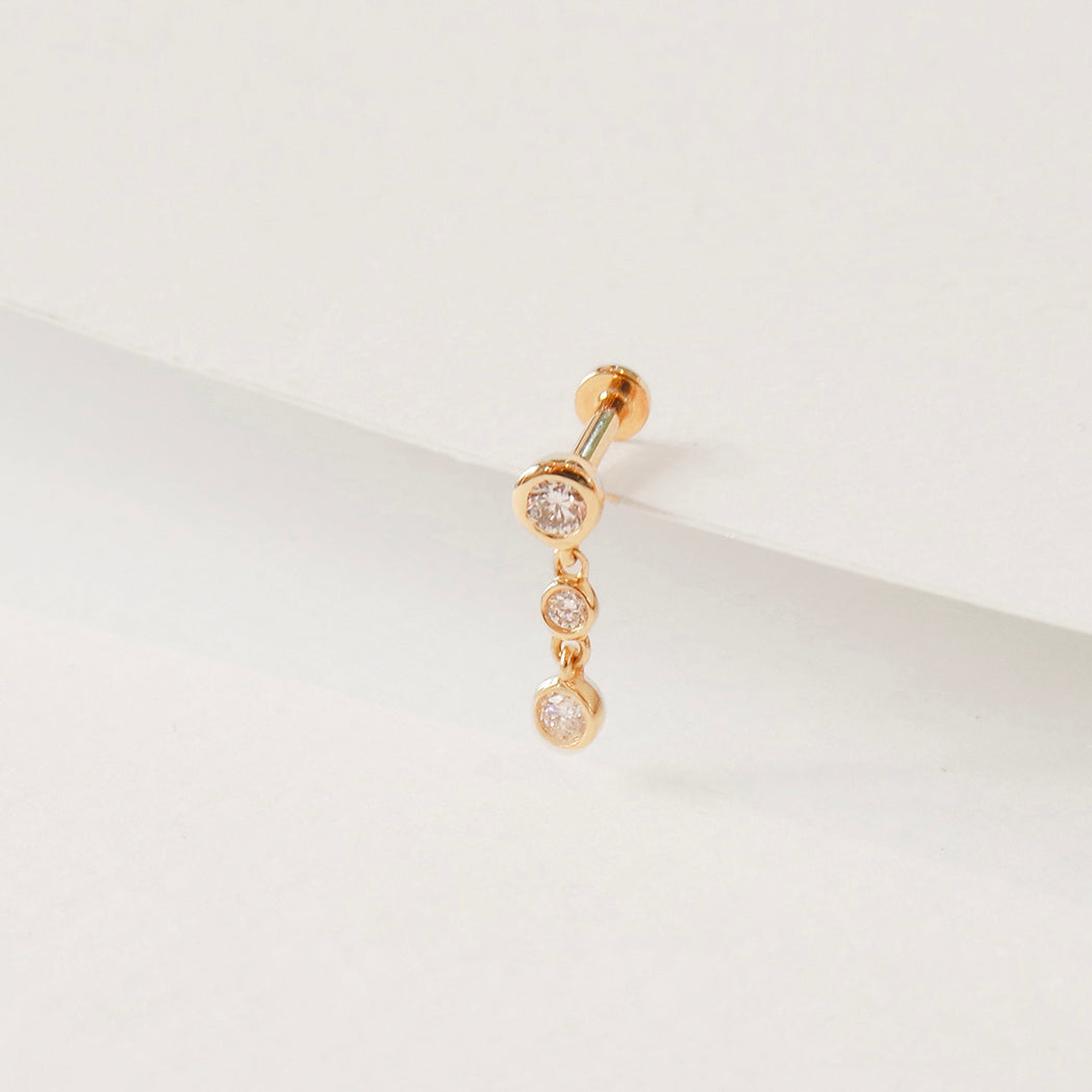 Twinkle Ear Piercing - Gold & Diamonds