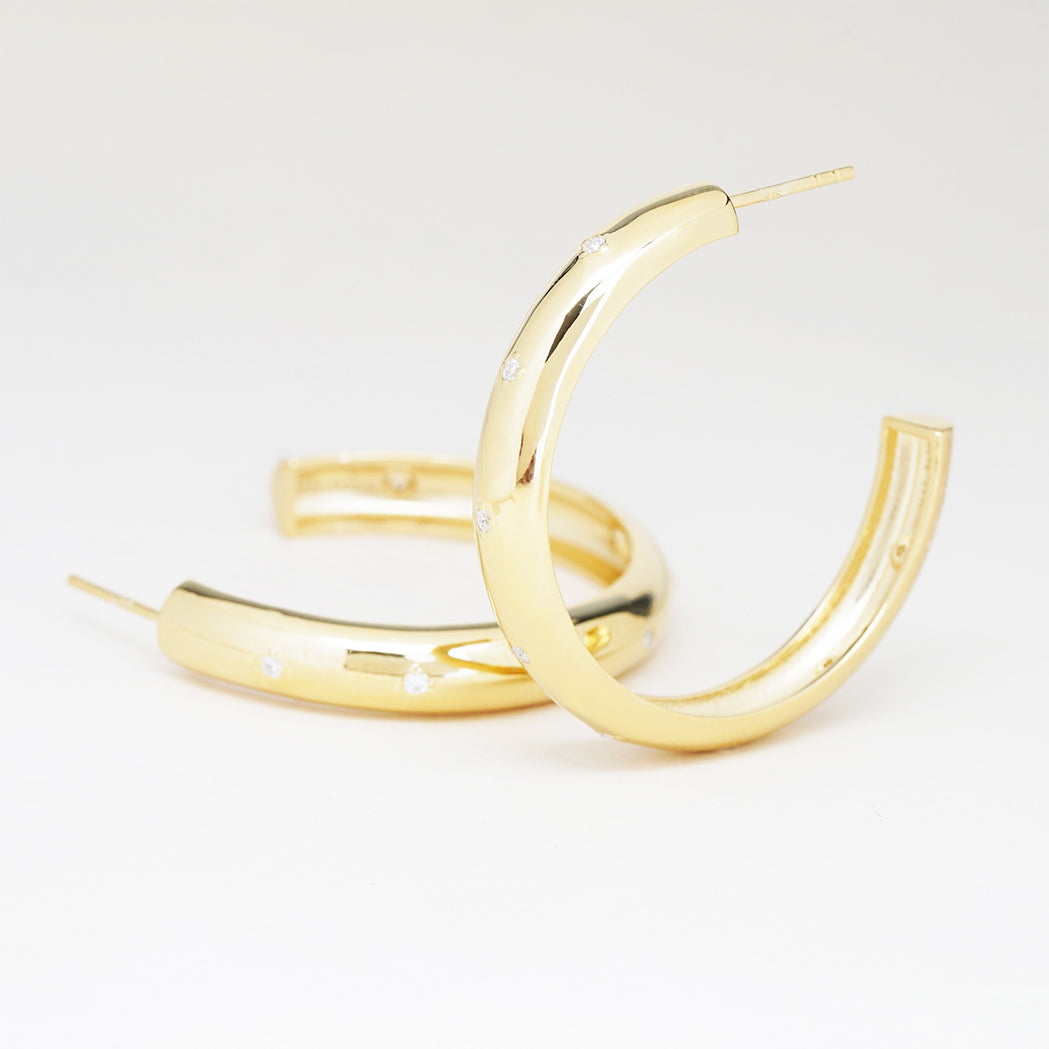 Veloce Hoop Earrings