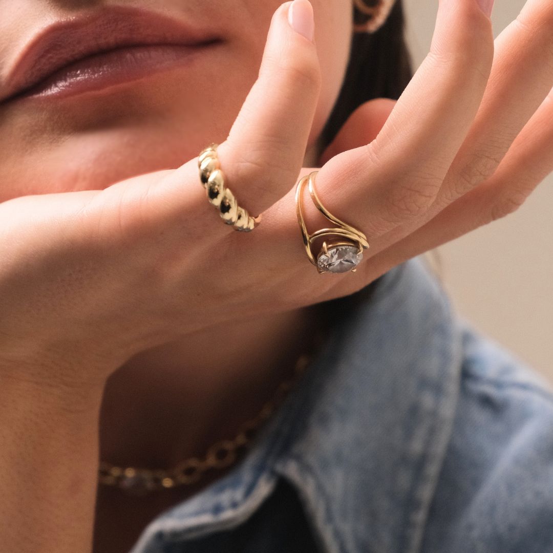 Gold Weave Ring