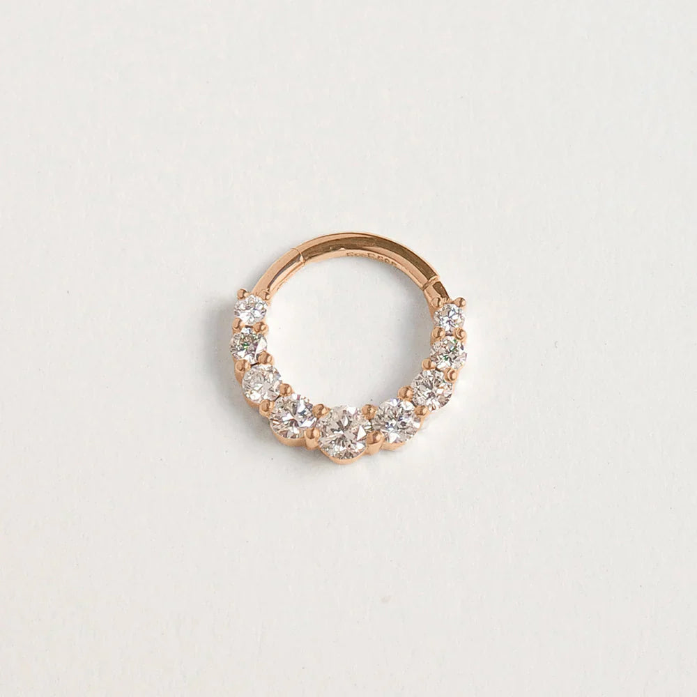 Yara Gold & Diamanten Clicker Piercing-Ring