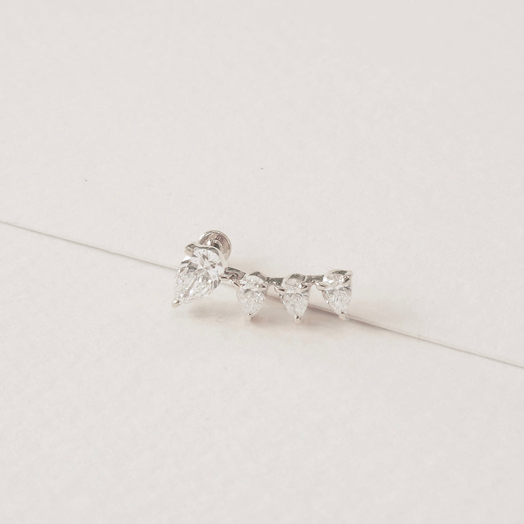 Zephyr Ear Piercing - Gold & Diamonds