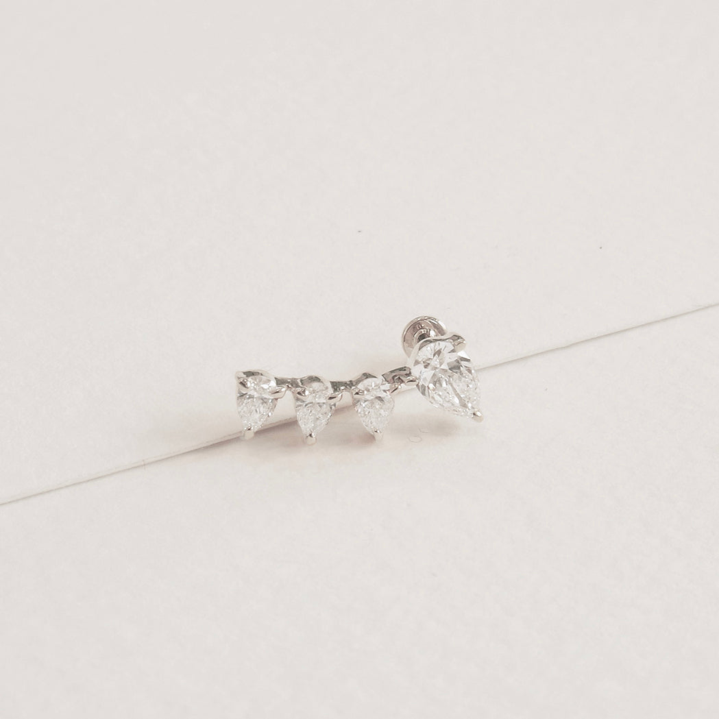 Zephyr Ear Piercing - Gold & Diamonds