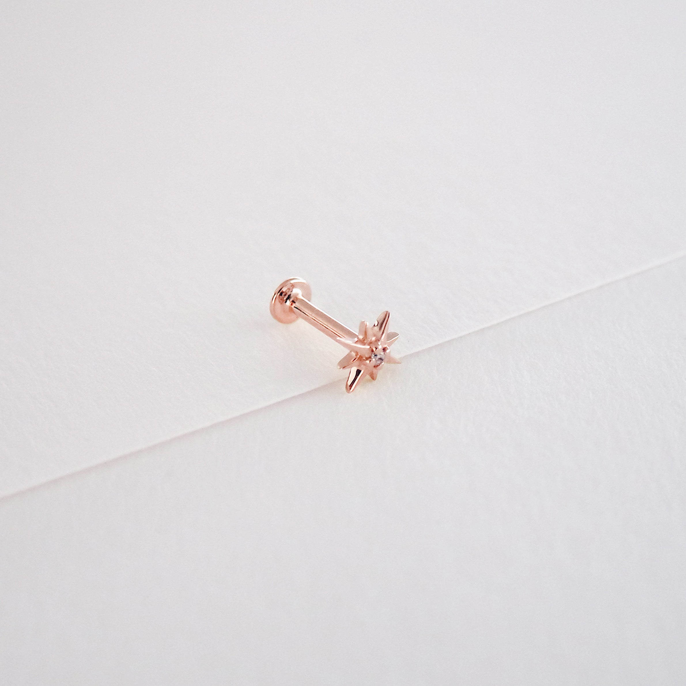 Piercing d'oreille Polaris - Or & Diamants